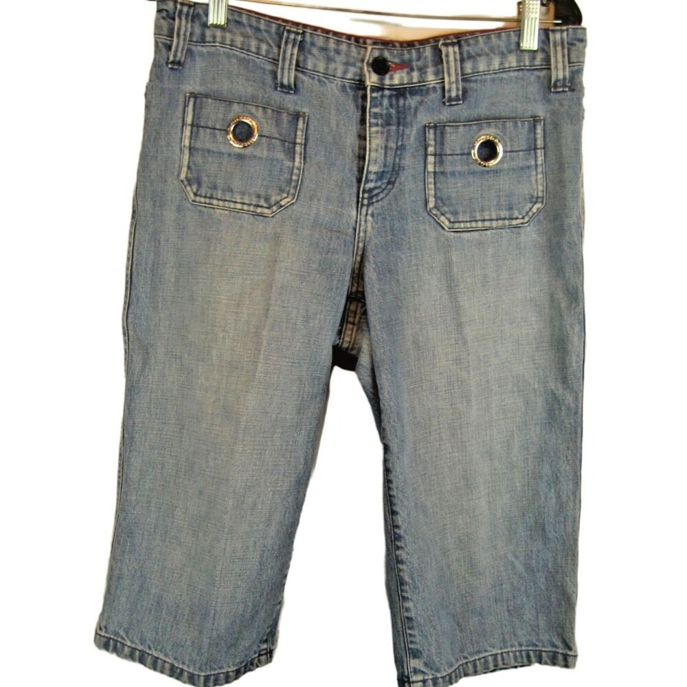 Womens Tommy Hilfiger Blue Cotton Denim Capri Jeans sz 10(33x17x8r)